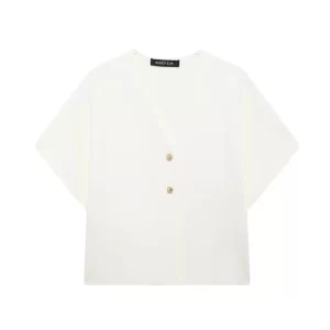 Ladies Elegant V Neck Single Breasted Knitted Cardigan Sweater Women Short Sleeve Loose Cropped Vest Outerwear Clothes Female